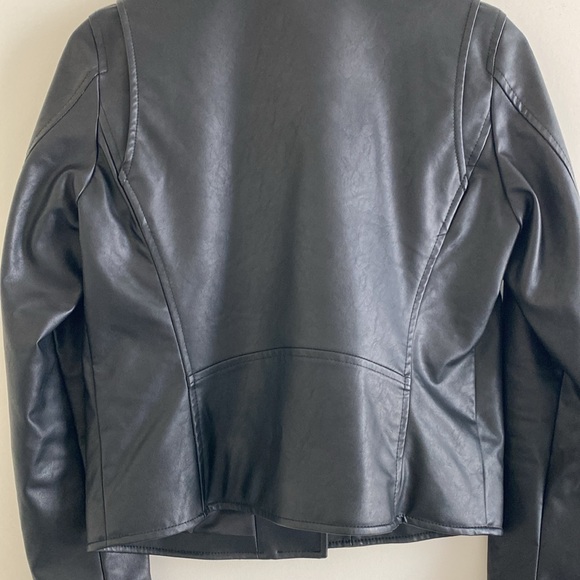 Uniqlo Womens’ Imitation Leather Biker Jacket - Picture 8 of 16
